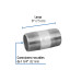 Niple de acero galvanizado 1-1/4 x 3", FOSET