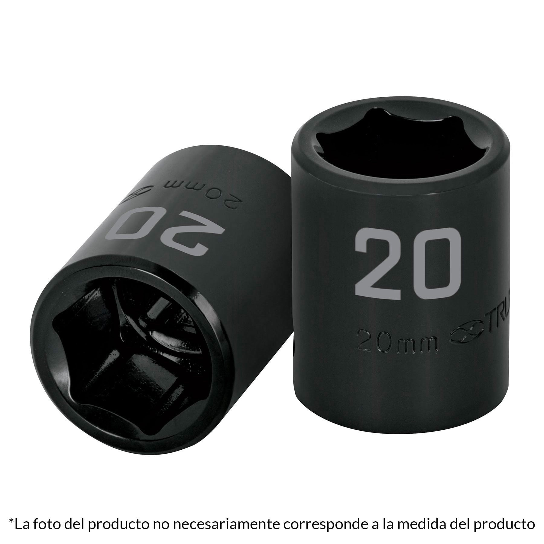 Dado cuadro 1/2" de impacto 6 puntas de 12 mm, TRUPER