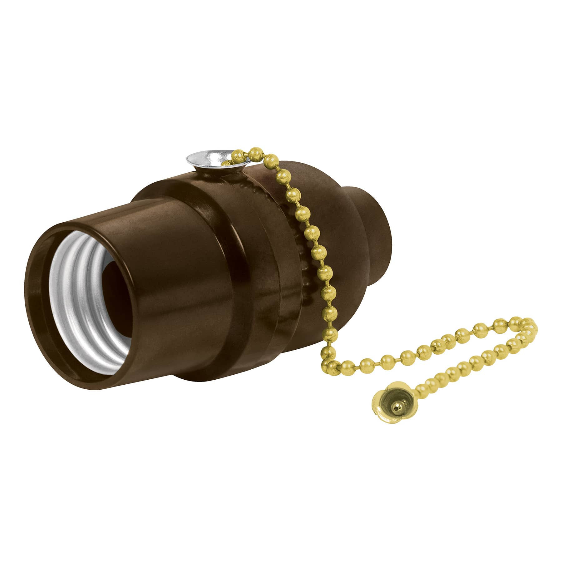 Portalámpara de baquelita, con interruptor de cadena VOLTECK