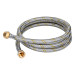 Manguera para gas, acero inox, 3/8" flare, 150 cm, FOSET