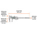 Calibrador vernier digital 6", acero inox, std y mm, TRUPER