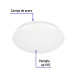 Luminario LED plafón decorativo 15W 6500K, liso, BASIC
