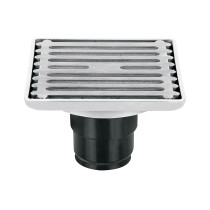 Resumidero cuadrado 4" x 4", acero inoxidable, AQUA