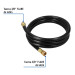 Manguera para gas, PVC negra, 3/8" flare, 2 m, FOSET