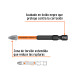 Estuche con 5 puntas de cruz PH2 de impacto largo 3", EXPERT