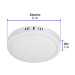 Luminario LED plafón18W 3000K, redondo, blanco, VOLTECK