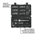 Juego de 130 herramientas 1/4" para mecánico, PRETUL