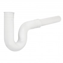 Céspol flexible 1-1/2" de PVC, con extensión, para fregadero