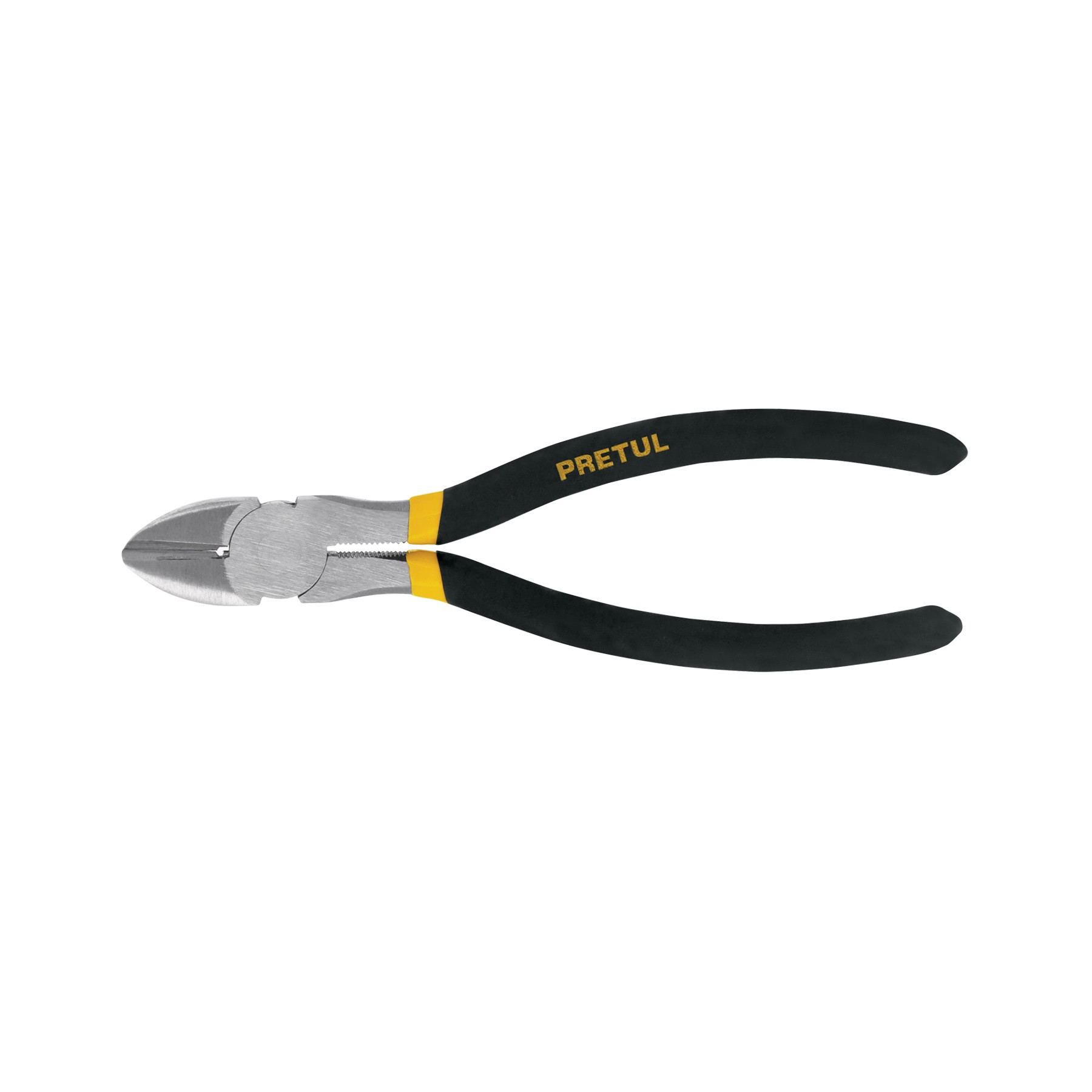 Pinza de corte diagonal 6" mango de PVC, PRETUL