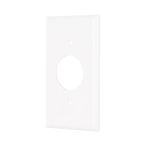 Placa de ABS para contacto redondo, Standard, blanco