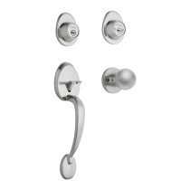 Jaladera/perilla, Lugo llave-llave, Cromo Mate, HERMEX