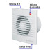 Extractor de aire de 4", blanco, VOLTECK