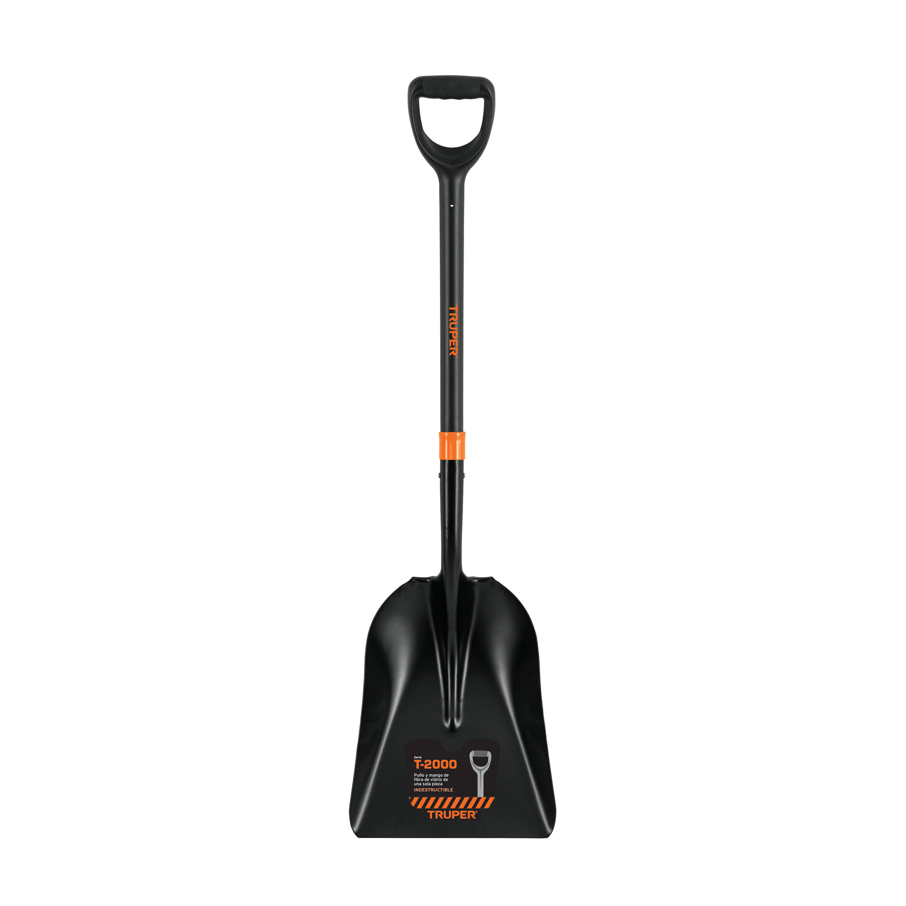 Pala carbonera T-2000, puño "Y" mango fibra de vidrio TRUPER