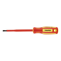 Desarmador dieléctrico plano 7/32" x 5", TRUPER