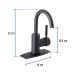 Monomando corto para lavabo, negro mate, FOSET TÚBIG