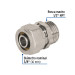 Conector para PEALPE, 3/8", con rosca macho, FOSET