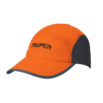 Gorra color naranja, 100% poliéster, TRUPER