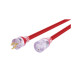 Extensión reforzada aterrizada 6 m 3x12 AWG, VOLTECK