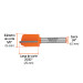 Broca para router, recta 2 filos, 5/8", TRUPER