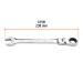 Llave combinada con matraca 3/4" flexible, EXPERT
