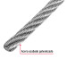 Metro de cable flexible 3/16" de acero 7x19 hilos, 300 m