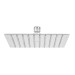 Regadera plato cuadrado 8" sin brazo, cromo, FOSET RIVIERA
