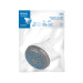 Regadera redonda de ABS 2-1/2" gris-blanca sin brazo, BASIC