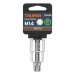 Dado punta corta bristol M14, cuadro 1/2", TRUPER