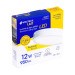 Luminario LED plafón 12W 3000K, redondo, blanco, VOLTECK
