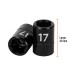 Dado cuadro 1/2" de impacto 6 puntas de 17 mm, TRUPER