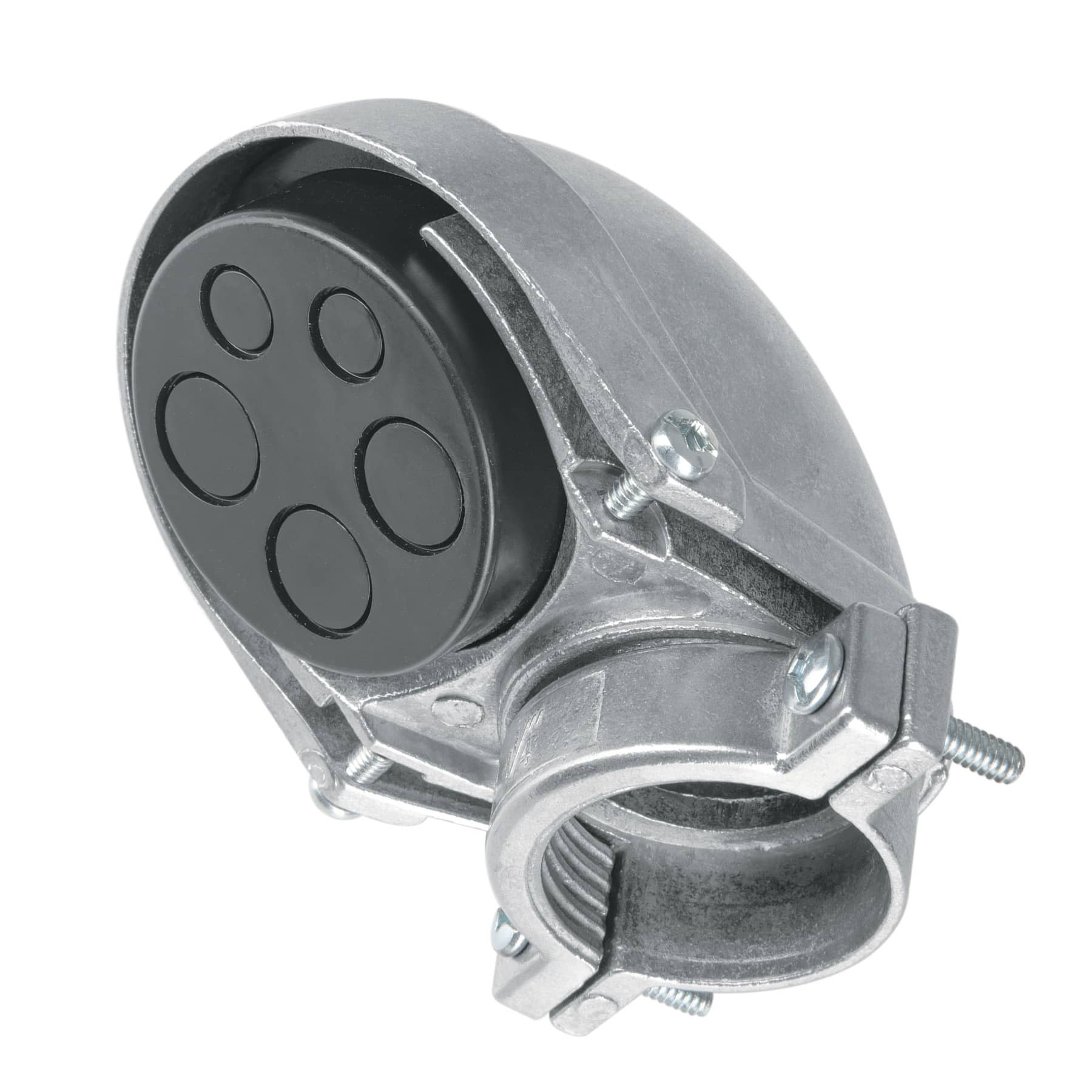 Mufa con abrazadera para tubo 1-1/4", VOLTECK