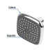 Regadera cuadrada de ABS 3-3/4" sin brazo, FOSET BASIC