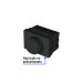 Dimmer giratorio negro de 1.5 módulos, línea Lisboa, VOLTECK