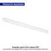 Luminario lineal LED 12W, 6500K, ultradelgado, para gabinete