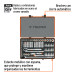 Juego de 64 herramientas cuadro 1/2" std y mm para mecánico