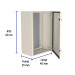 Gabinete metálico, 600 x 400 mm, VOLTECK
