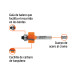 Broca para router, rebajado, 7/8" con balero, TRUPER