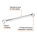 Llave combinada extralarga 7/16" x 183 mm de largo, EXPERT