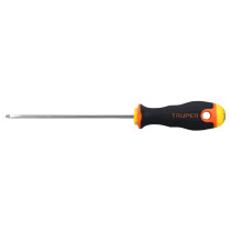 Desarmador cabinet 1/8" x 4-1/2" mango Comfort Grip, TRUPER