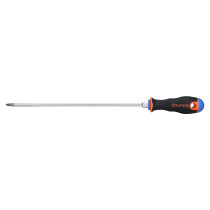 Desarmador de cruz 3/16" x 10" mango Comfort Grip, TRUPER