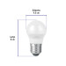 Foco LED 3W (25W) G45, 3000K blanca cálida, 270 lm, blíster