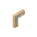 Bolsa c/24 escuadras planas cantoneras 4" x 4", FIERO