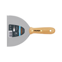 Espátula flexible 6" con mango de madera, TRUPER