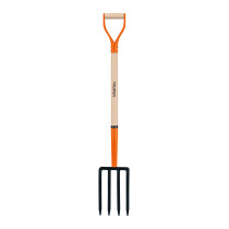 Bieldo para jardín, 4 dientes, mgo 34", puño "Y", Truper