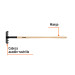 Rastrillo McLeod con mango de madera de 48", TRUPER