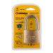 Candado de hierro 50 mm, color latón, largo, blíster, BASIC