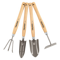 Juego de 4 herramientas para jardín, mango 12-1/4", TRUPER