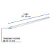 Niple de acero galvanizado 1/2" x 19", FOSET