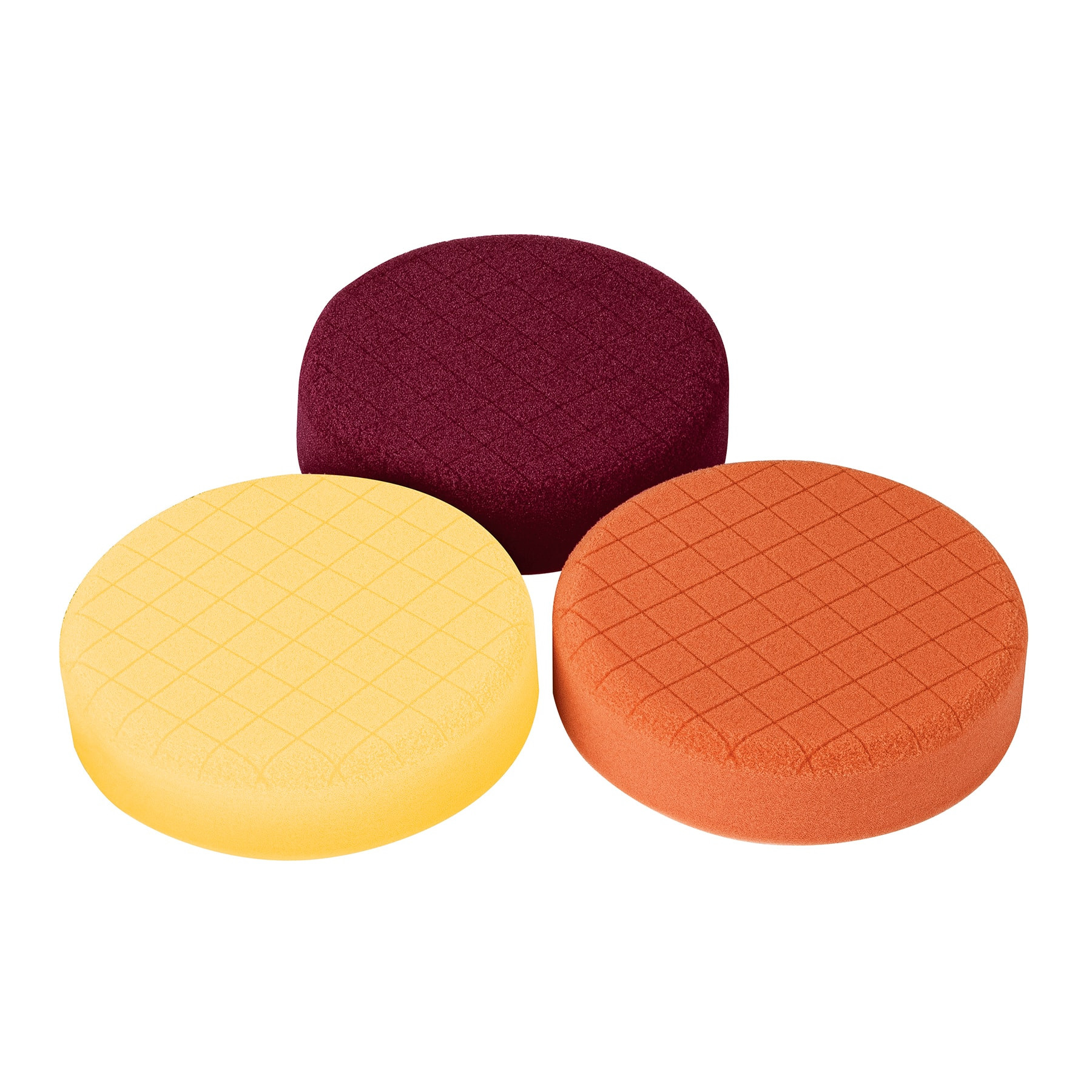 Juego de 3 esponjas para pulir de 5" hook and loop, TRUPER