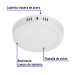 Luminario LED plafón 12W 6500K, redondo, blanco, VOLTECK